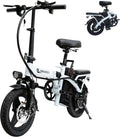 Ebikes for Adults, 400W Motor 22MPH Max Speed, 14 Tire, 48V 15AH Removable Battery for Electric Bike, Multi-Shock Absorption