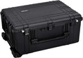 Portable Rolling Waterproof Camera Case Custom Foam, Extendable Handle & Wheels (31" x 19" x 18", Black)