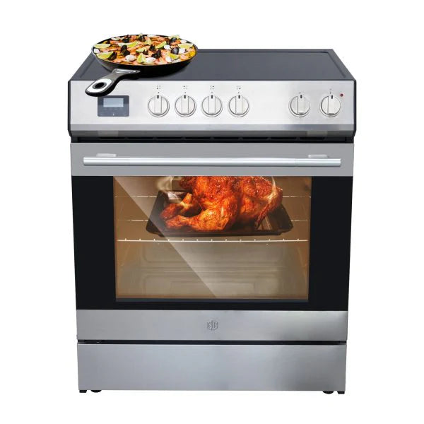 Front Control Electric Range Oven with 5 Cooktop Elements with 6 Cooking Power Options, Freestanding Oven, 5.0 cu. ft