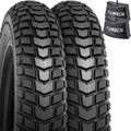 2Pcs 26×4.0 Fat Electric Bike Tires & 2Pcs Inner Tubes, Schrader Valve, All-Terrain