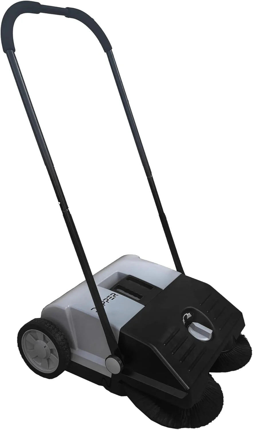 Walk-Behind Outdoor Hand Push Floor Sweeper - 5.25 Gallon Capacity - 25.5" Sweeping Width - Sweeps up to 27,900 ft2 / Hour