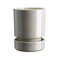 Bergs Hoff Glazed Sandstone 12cm Pot with Saucer