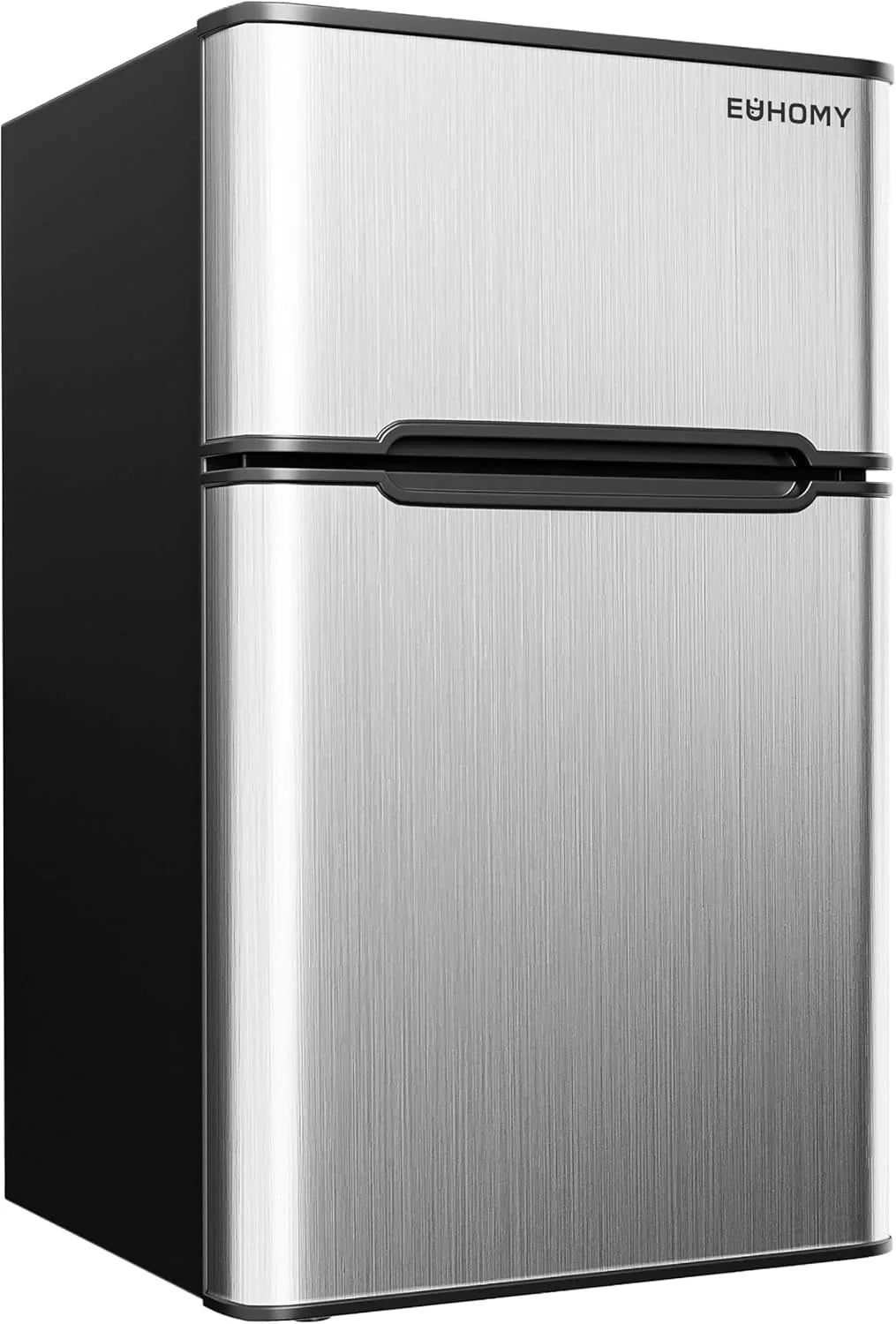 3.2 Cu.Ft Mini Fridge with Freezer 2-Door Compact Refrigerator for Bedroom, Dorm, Office or Apartment, Silver3.2 Cu.Ft Mini