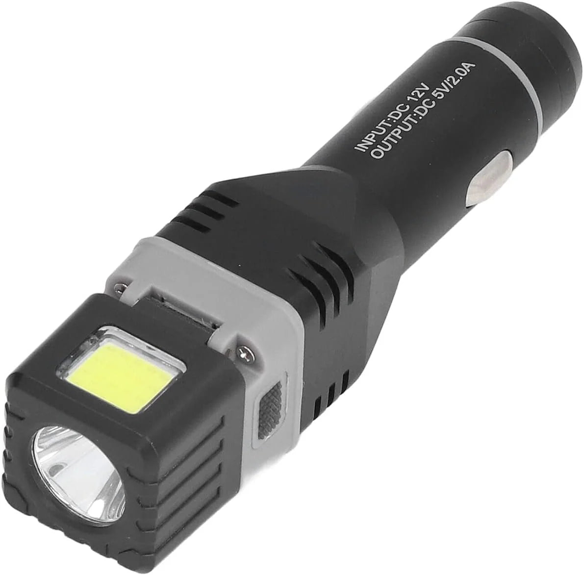 Waterproof LED Flashlight, XPG COB 4 Light Modes, Rechargeable Mini Emergency Torch for Camping & Hiking
