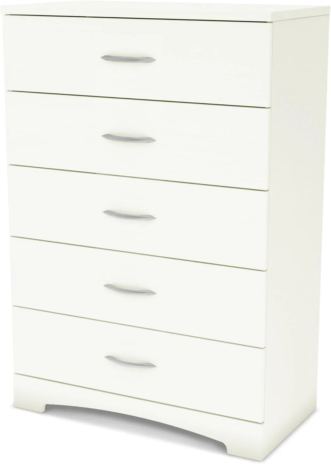 Furniture Step One 5-Drawer Chest, Pure White.