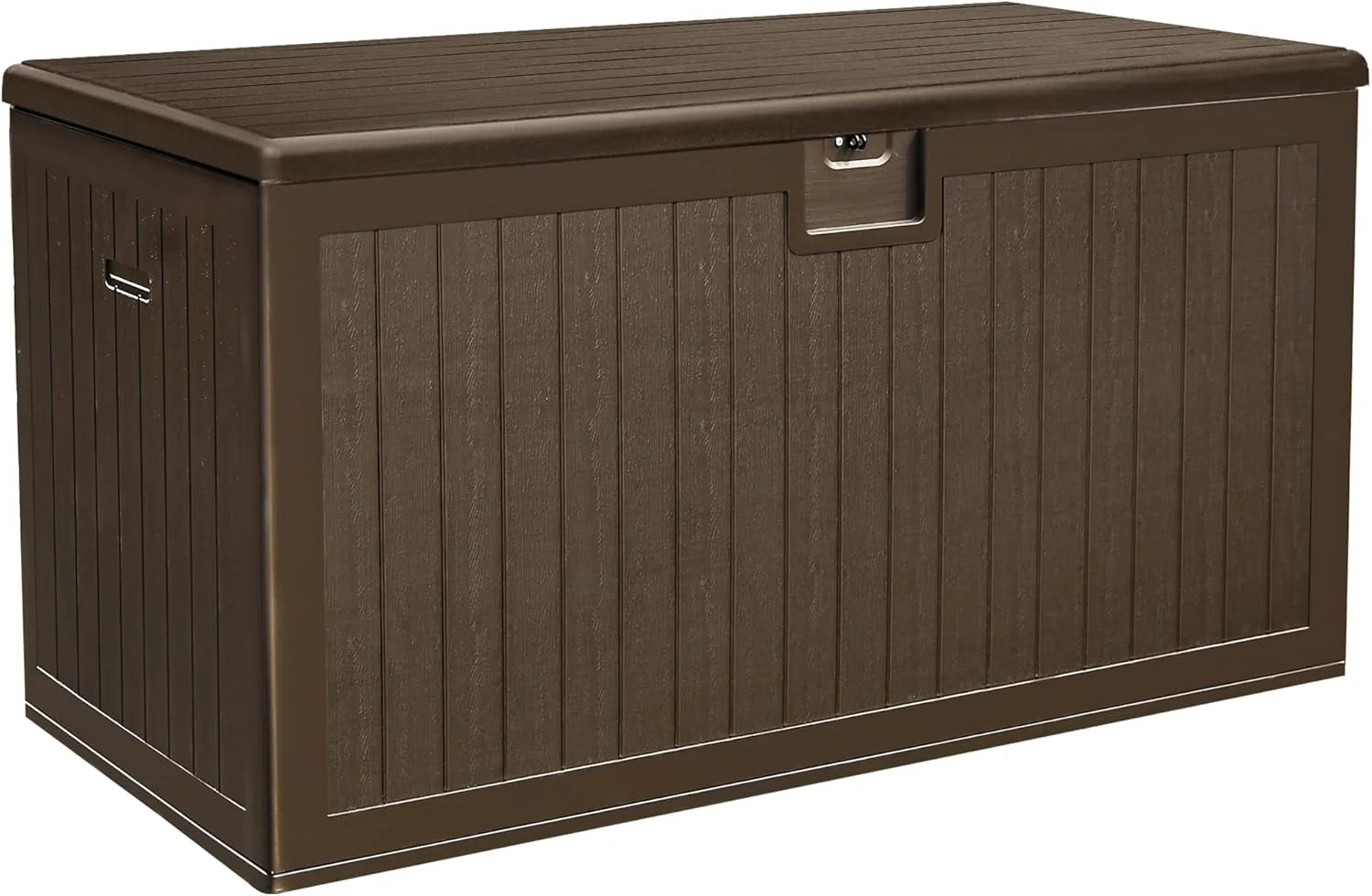 150 Gallon Double-Tier Outdoor Storage Box, Waterproof & Lockable