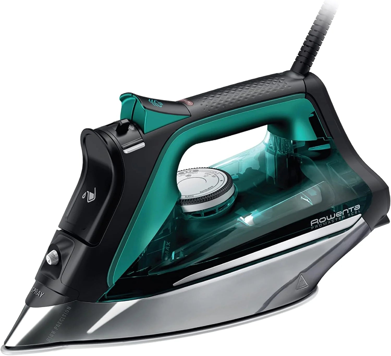 1750W Professional Steam Station 57oz Stainless Tank, 400 Holes, Built-in Pump (Black/Green)2.9 ′′