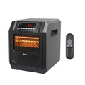 Portable Space Heater, 750W/1500W Small Infrared Heater w/ Remote, LED Display, 3 WorModes, Safe Electric Heater for Home