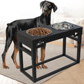 Adjustable Elevated Dog Bowls 2.75"-20" for Large Dogs, 4L Stainless Steel Bowls