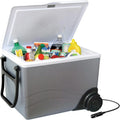 12V Portable Refrigerator 34L/36QT, Cooler & Warmer with Wheels, 12V DC Cord, Ice-Free Electric Cooling/Heating for Travel