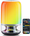 Smart Wireless Desk Lamp with Speaker, Music Sync, 16 Modes, 100 Scenes, Matter Compatible, Rechargeable Bedside Lamp