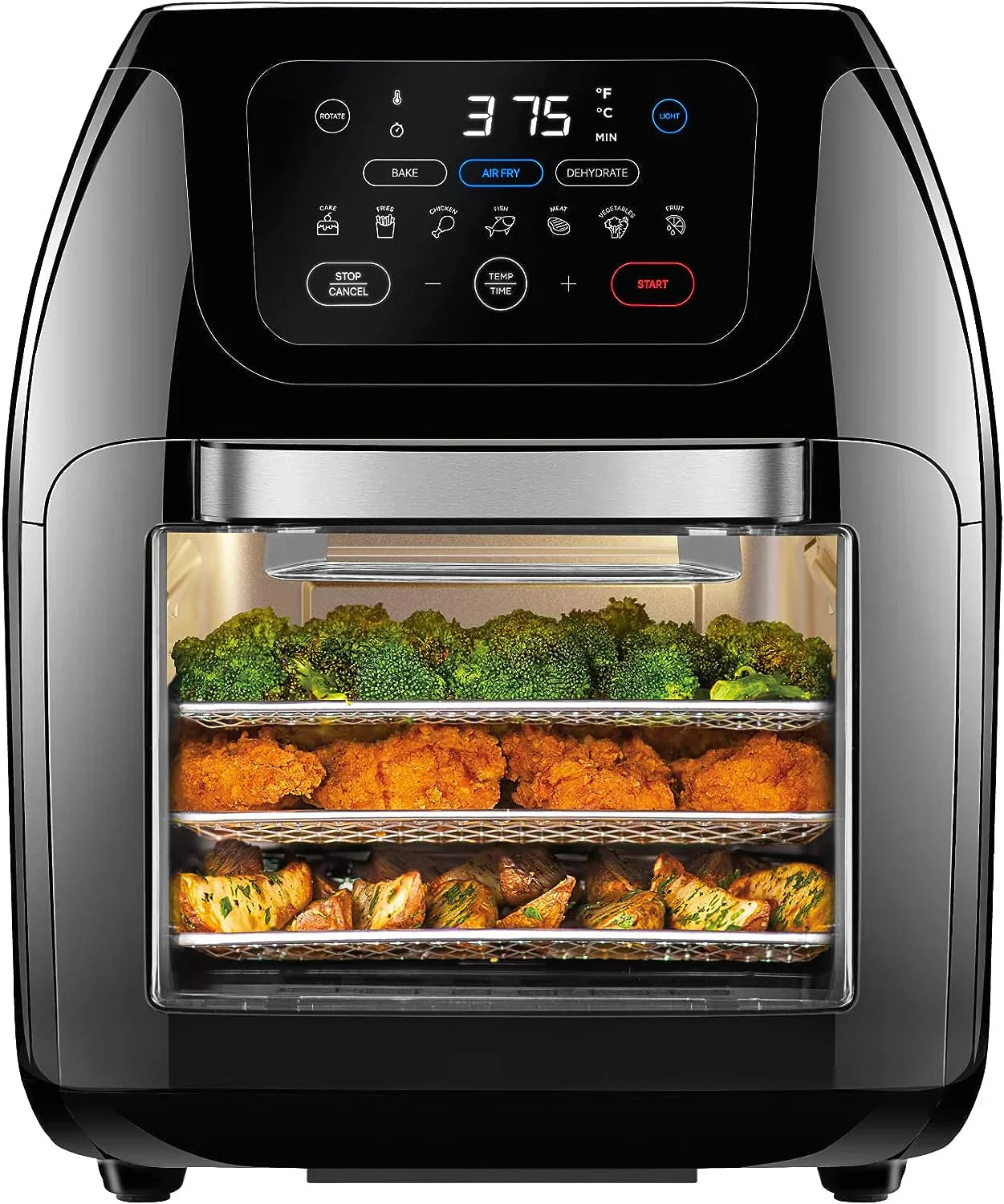 Multifunctional Digital Air Fryer Rotisserie, Dehydrator, Convection Oven