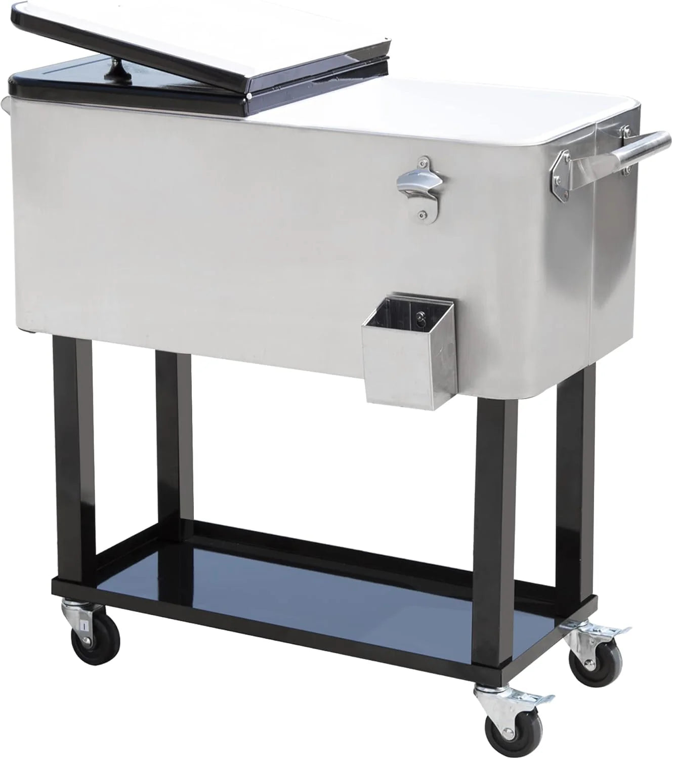 Portable Rolling 80 Quart Steel