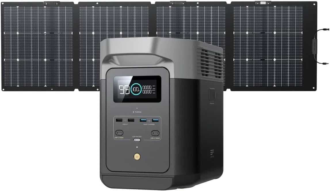 1024Wh Portable Power Station LiFePO4, Fast Charge, Solar Ready