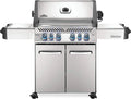 Napoleon P500RSIBPSS-3 Prestige 500 RSIB Propane Gas Grill, sq. in Infrared Side and Rear Burner, Stainless Steel