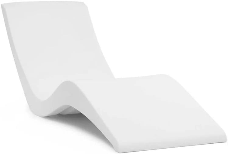 Classic White - in-Pool Chaise Lounger - Designed for Water Depths Up to 9" - Aqua Outdoors - Set of 2 - Compatible with All