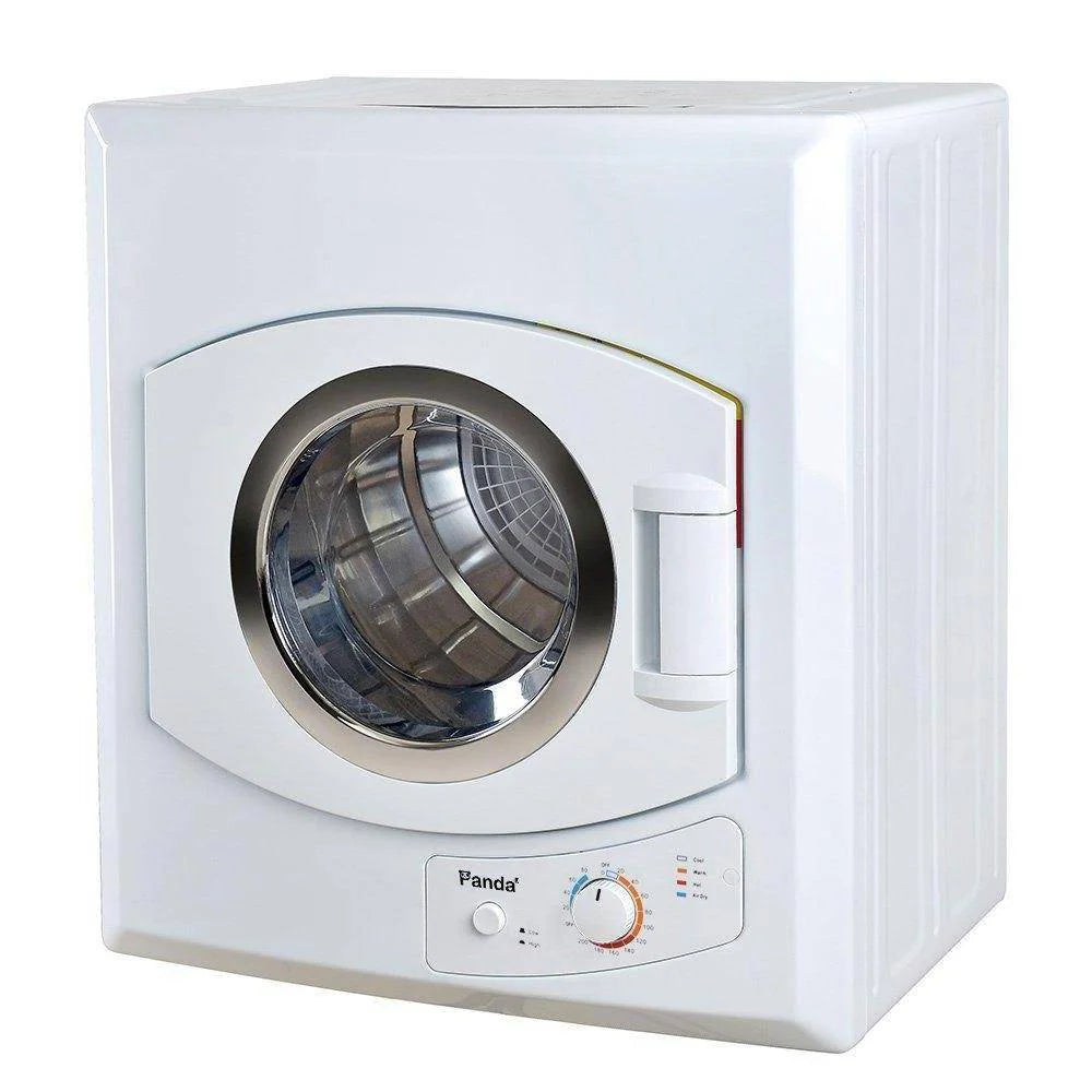 3.75 Cu.Ft Compact Electric Laundry Dryer - Portable Clothes Dryer with Easy Controls, White