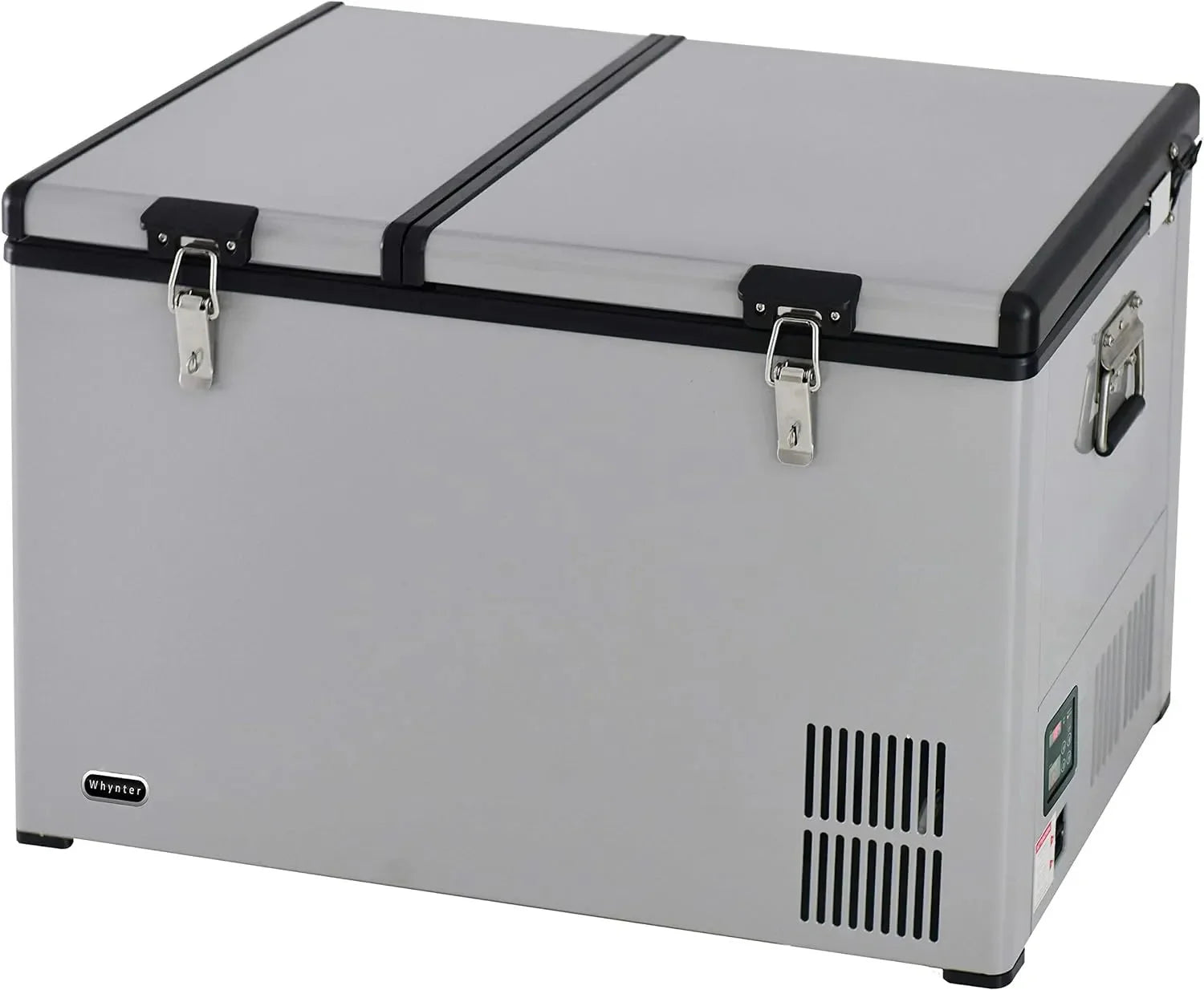FM-65G 65 Quart Portable Refrigerator and Deep, AC 110V/ DC 12V, Real Chest Freezer for Car, Home, Camping, and RV with-8°F