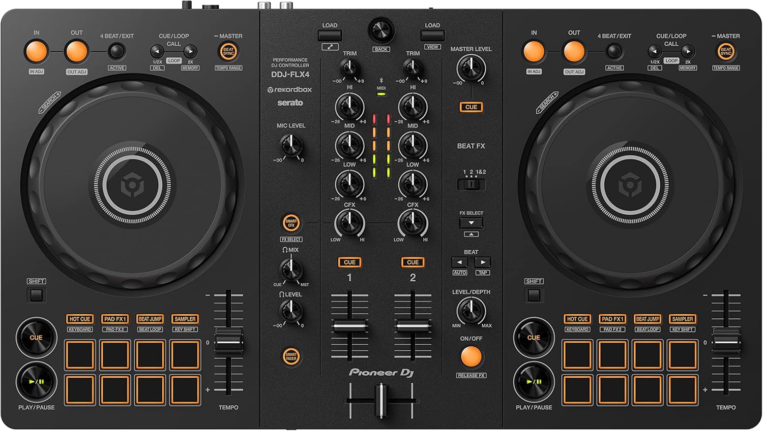 DJ DDJ-FLX4 2-Deck Controller - Graphite