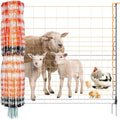 Premium Semi-Rigid Electric Poultry Netting Fence 48" x 164' - Portable Pre-Assembled Electric Fencing for Chicken Sheep