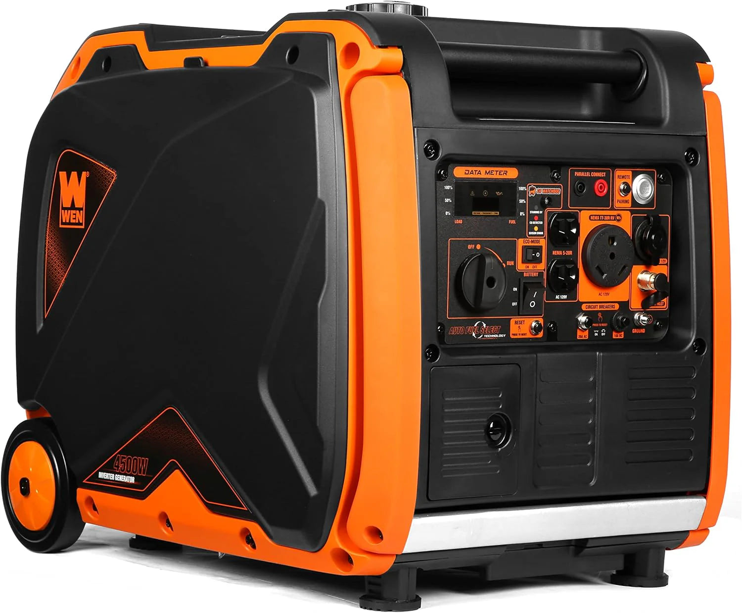 Quiet 6800-Watt Dual Fuel RV-Ready Electric Start Portable Inverter Generator with Fuel Shut Off and CO Watchdog for Electric