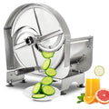 Stainless Steel Commercial Vegetable Slicer, Adjustable 0.2-12mm Thickness, Manual Multifunctional Slicer for Fruits &