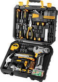 Tool Set:Tool Kit with 8V Cordless Drill,Tool Box with Drill,Hand Drill Set for Men & Women,Home Tool Kits for House