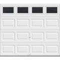 Clopay Classic Insulated Garage Door 97 ft, R-Value 6.5, White with Plain Window