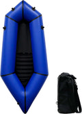 Lightweight Packrafts, TPU Inflatable Kayak for Flat Water Rafting Camping Trip/Fishing/Water Adventures 1 Person/2 Person