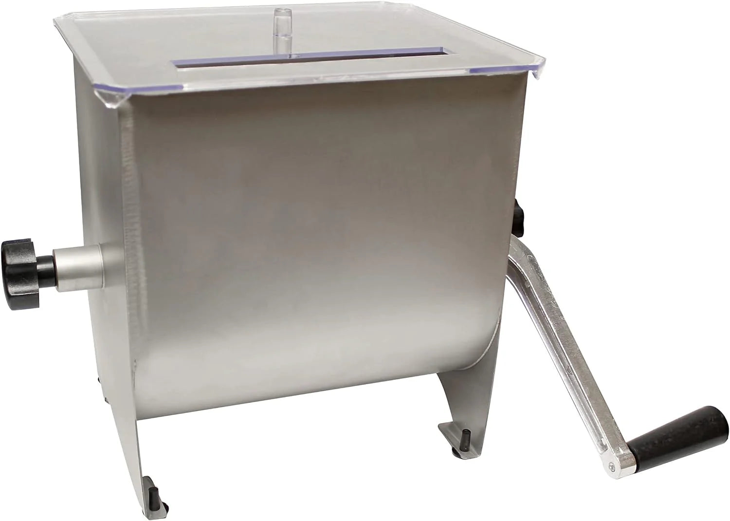 Manual Meat Mixer - 20 lb Sausage Mixer Machine with Lid, Ideal for Ground Beef Processing