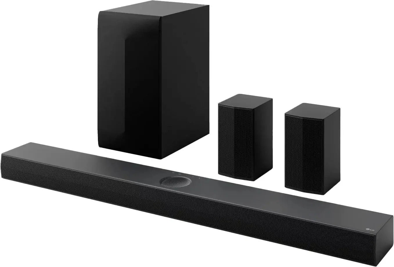 LG - 5.1.1-Channel S70TR Home Theater Soundbar with Wireless Subwoofer and Rear Speakers, Dolby Atmos, WOW Orchestra - Black
