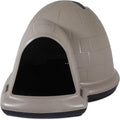 Petmate Indigo Dog House (Igloo Dog House, Made in USA with 90% Recycled Materials, All Weather Protection Pet Shelter) for