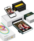 Liene 46 Photo Printer with Wi-Fi, 100 Sheets, Thermal-Dye Sublimation, for iPhone & Android