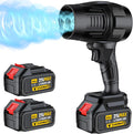 Electric Cordless Leaf Blower, Handheld Electric Leaf Blower, Mini Jet Dry Blower Fan with 2 Packs 2.6Ah Batteries and