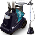 1800W Commercial Garment Steamer 3L Tank, Foot Pedal, Navy Blue