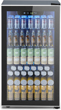 Mini Fridge 130 Can Beverage Refrigerator Cooler, 3.2 Cu.Ft Drink Fridge for Soda Wine Beer, Adjustable Temperature Control