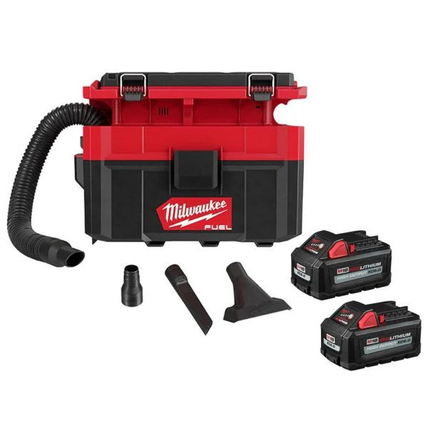 0970-20-48-11-1862 M18 FUEL PACKOUT 18-Volt Lithium-Ion Cordless 2.5 Gal. Wet/Dry Vacuum with (2) M18 HIGH OUTPUT 6.0 Ah