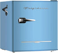 Retro Compact Refrigerator 1.6 Cu.Ft. with Bottle Opener, 16x18x18.5 Inches