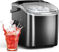Ice Maker Countertop, Efficient Easy Carry Ice Machine, Self-Cleaning Ice Maker with Ice Scoop & Basket, 9pcs/ 8mins 26.6Lbs