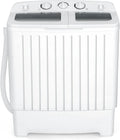 Portable Washing Machine, Twin Tub 20 Lbs Capacity, Washer(12 Lbs) and Spinner(8 Lbs), Durable Design, Timer Control, Compact