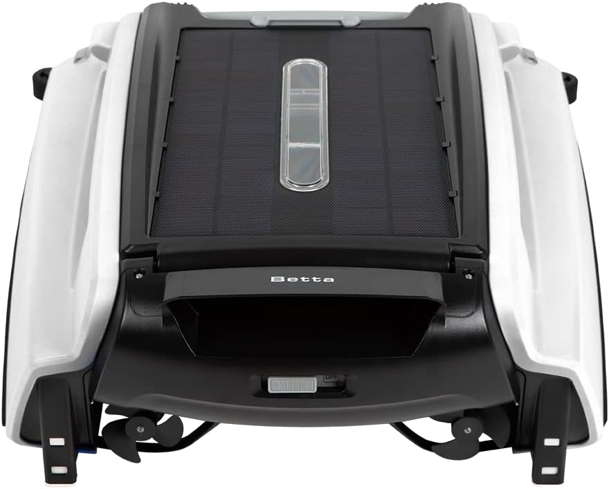 Betta SE Solar Powered Automatic Robotic Pool Surface Skimmer Cleaner with 30-Hour Continuous Cleaning Battery Power and