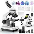 Compound Microscope for Adults & Kids - 100X-2000X High-Power Biological Microscope for Students, School Lab & Home