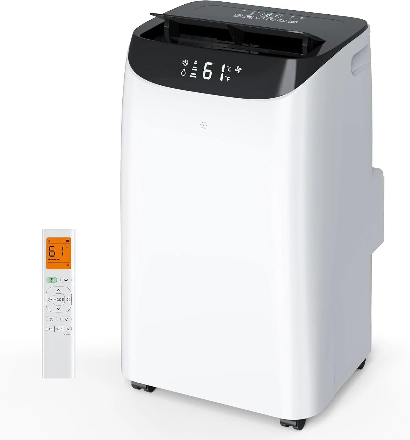 14000 BTU Portable Air Conditioners with Remote Control, 3-in-1 Free Standing Cooling AC Unit with Fan & Dehumidifier, Cools