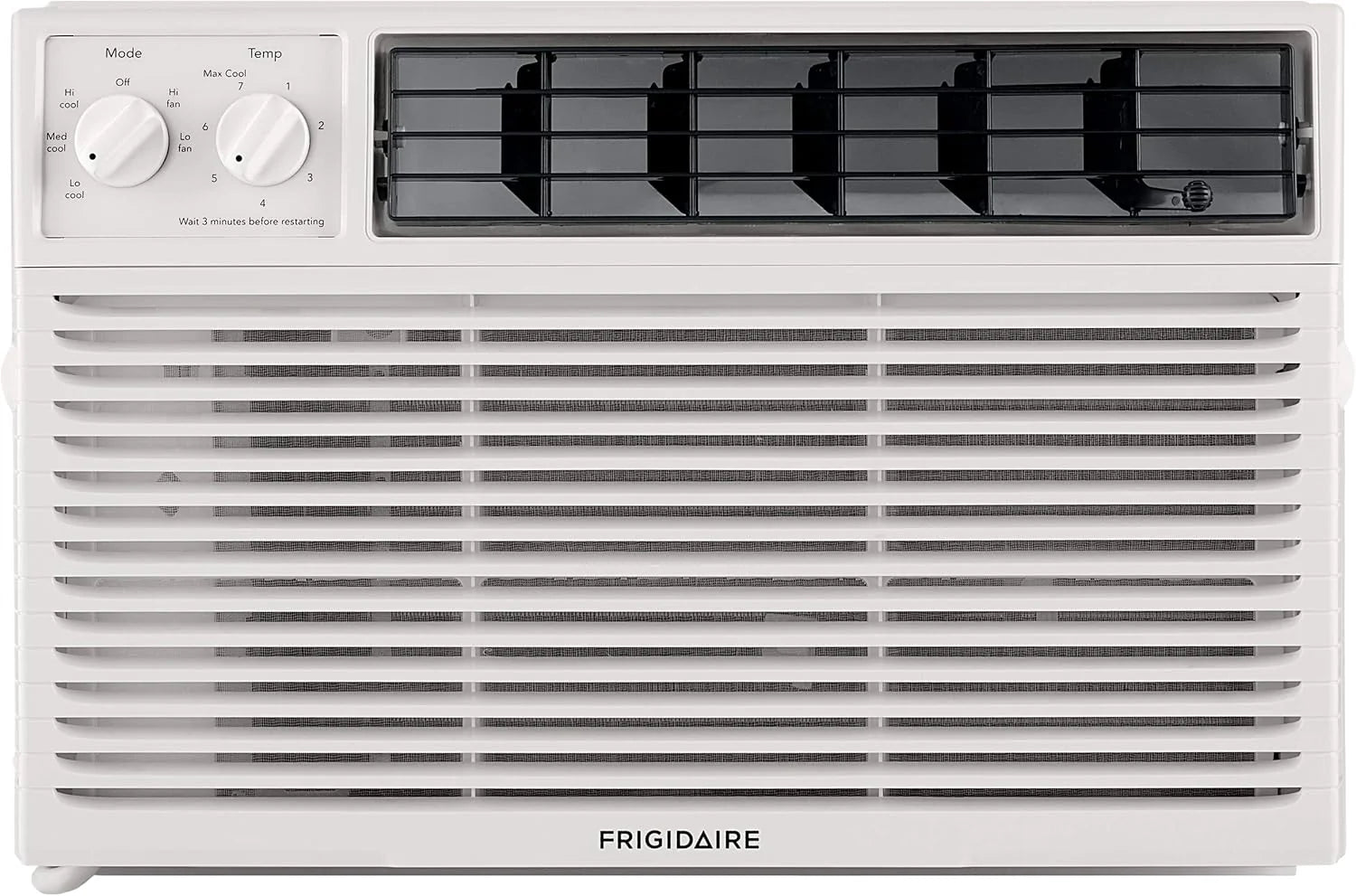 5000-watt window air conditioner, with a cooling area of 250 square feet, operates quietly, has easy and convenient