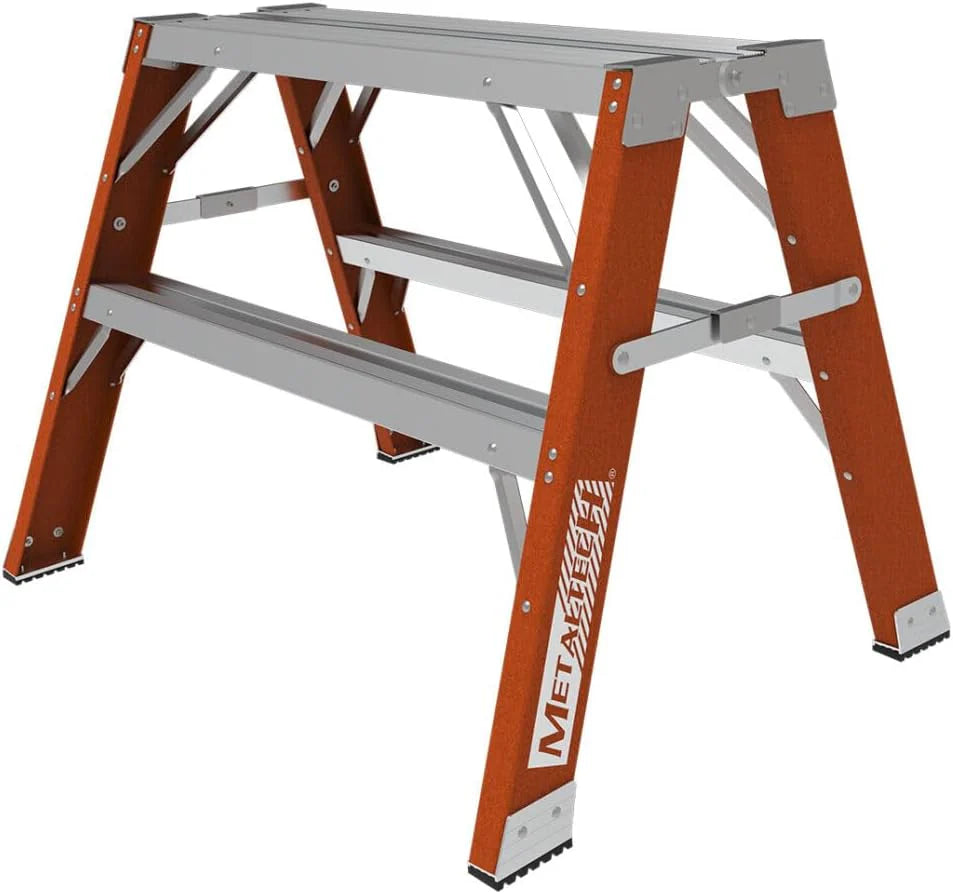 3ft Fiberglass Multi-Purpose Ladder Workbench, Sawhorse & Step Ladder