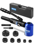 AMZCNC Hydraulic Knockout Punch Electrical Conduit Hole Cutter Set KO Tool (12T(1/2"-4"))