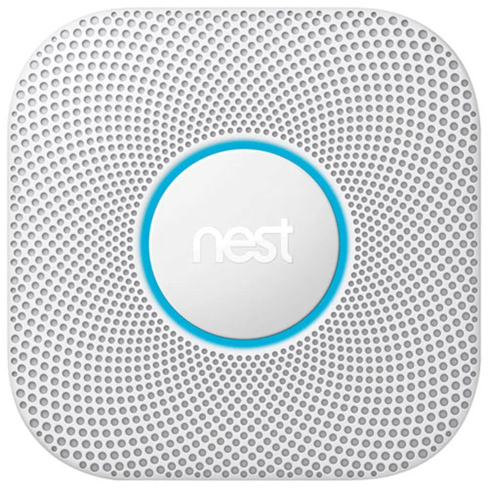 Google Nest Protect 2nd Gen Wired Smoke & CO Alarm with Voice Alerts and Phone Notifications