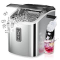 Countertop Pebble Ice Maker, 35Lbs Daily Soft Ice, Ultrasonic & Auto-Cleaning, with Ice Scoop & Basket
