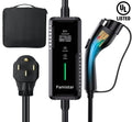 Level 2 & Level 1 EV Charger, 16Amp 110-240V Portable J1772 Electric Car Charger with Adjustable Amp Delayed Timer 25ft Long